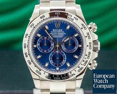 daytona white gold blue|rolex daytona white gold for sale.